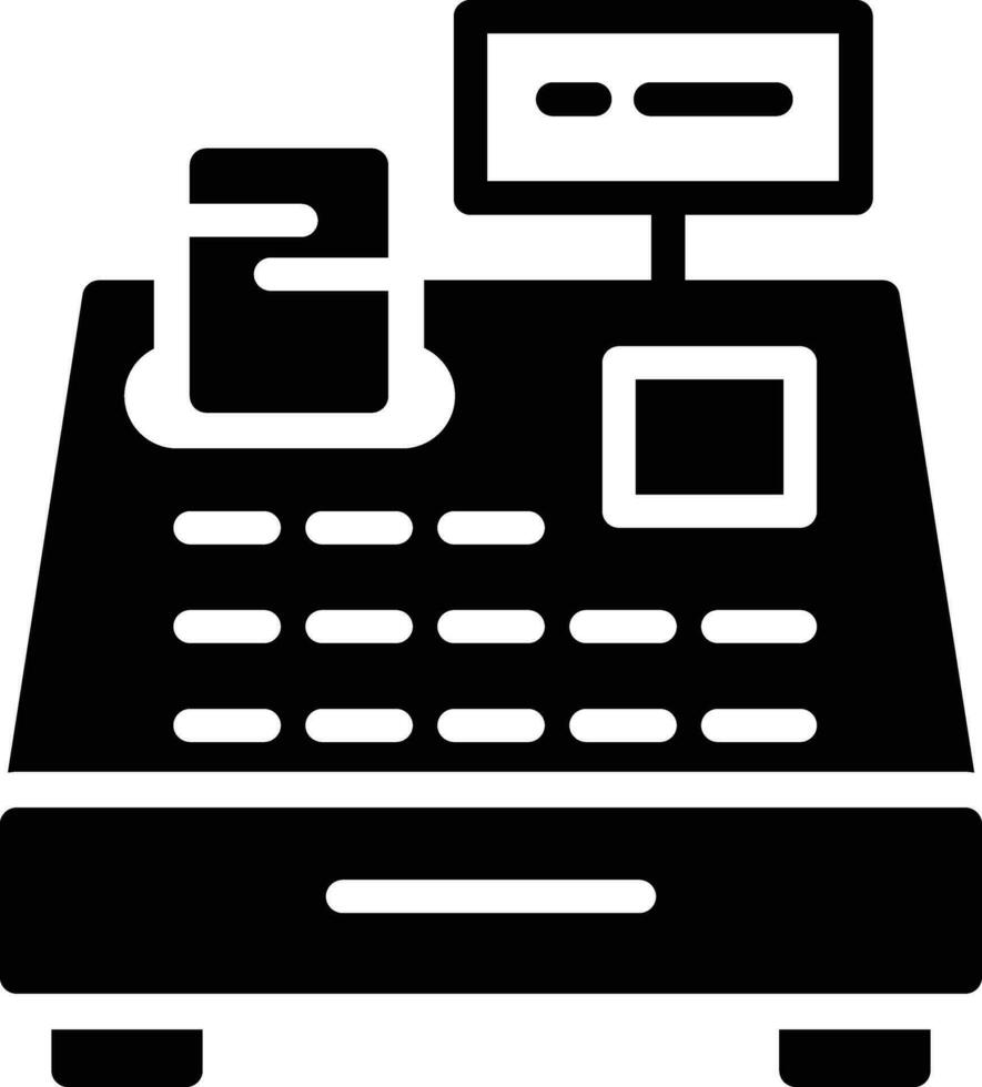 Cashier Machine Vector Icon