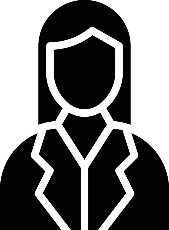 Female Financial Advisor Vector Icon