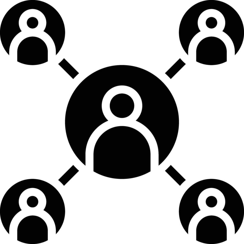 User Networking Vector Icon