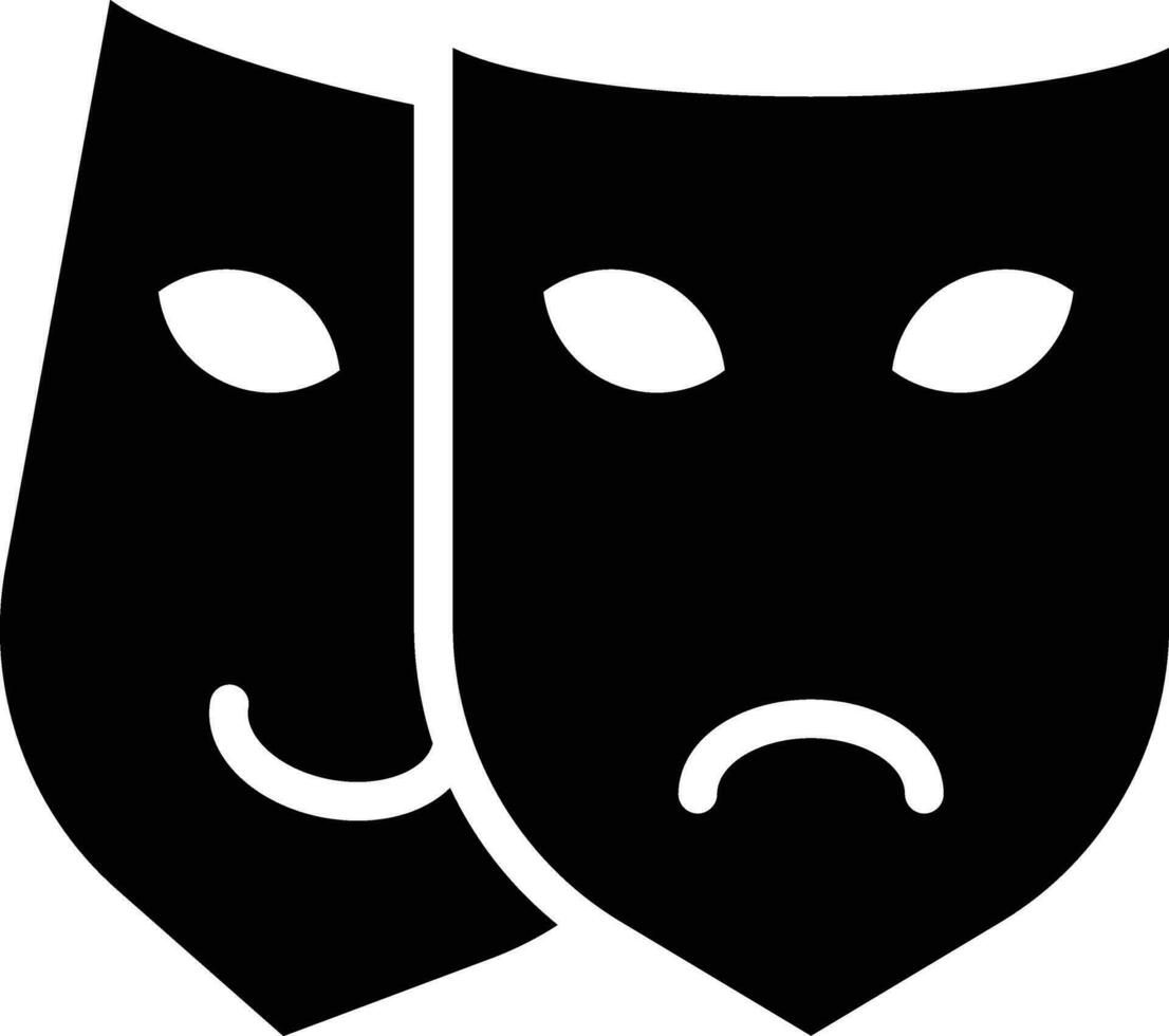 Theatre Mask Vector Icon