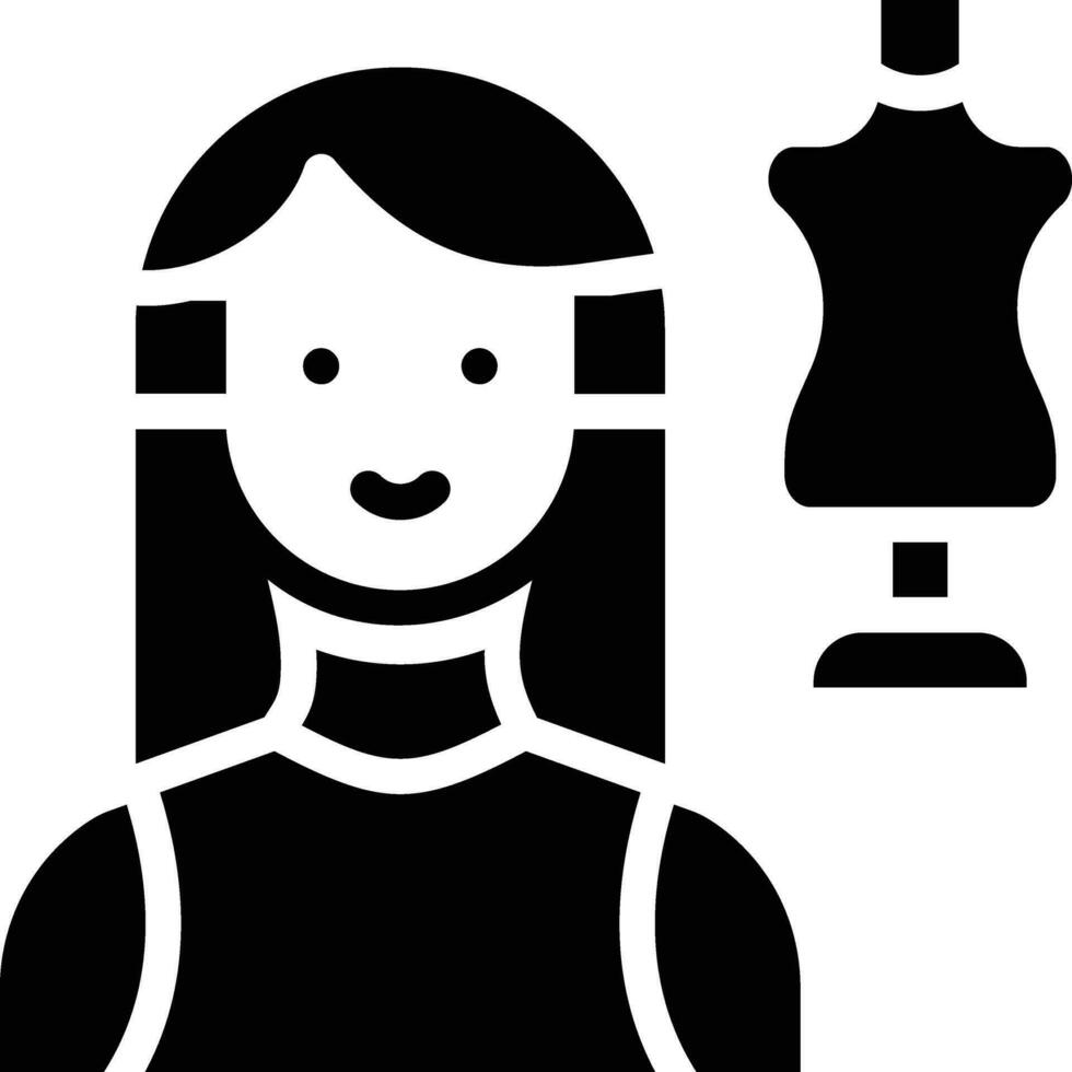 Moda diseñador vector icono