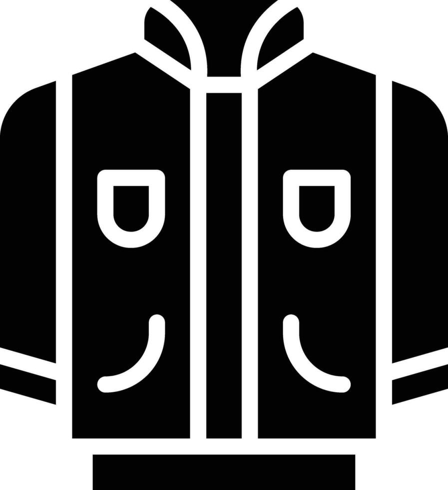 icono de vector de chaqueta