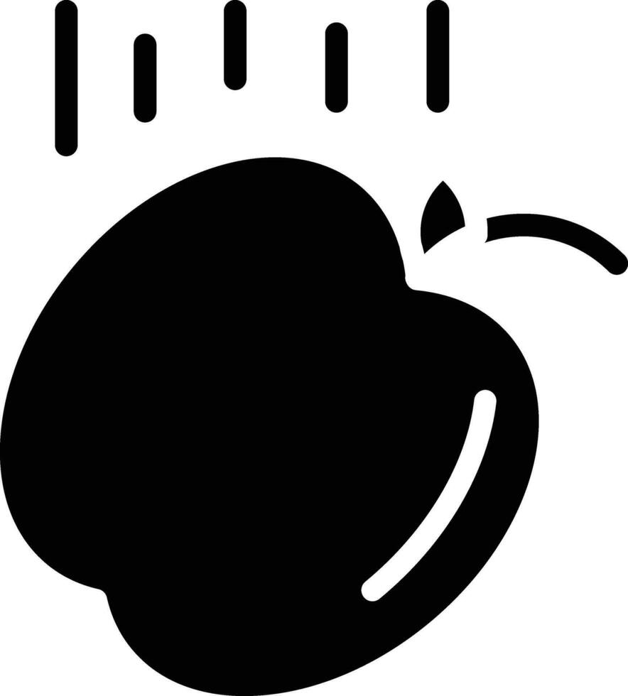 Falling Apple Vector Icon
