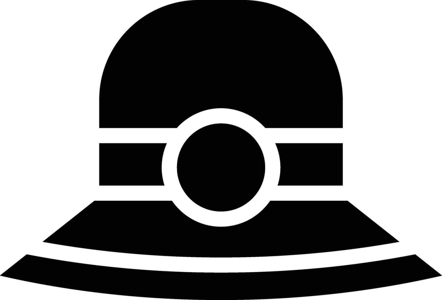 icono de vector de sombrero