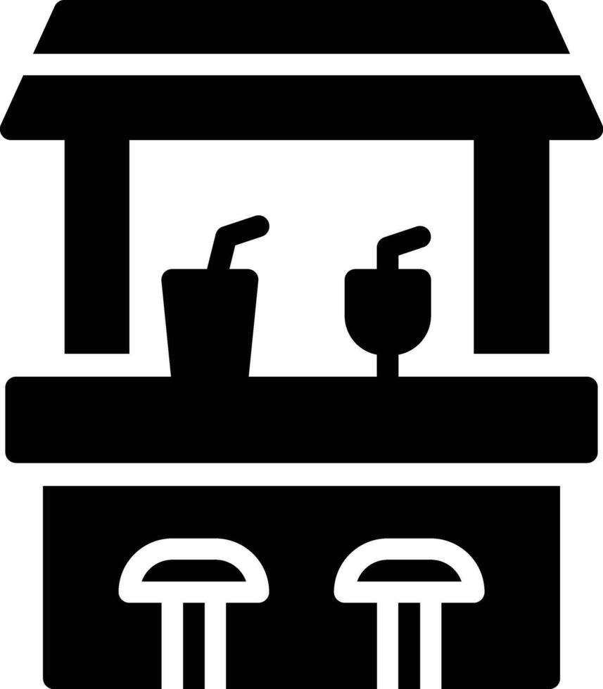 Beach Bar Vector Icon