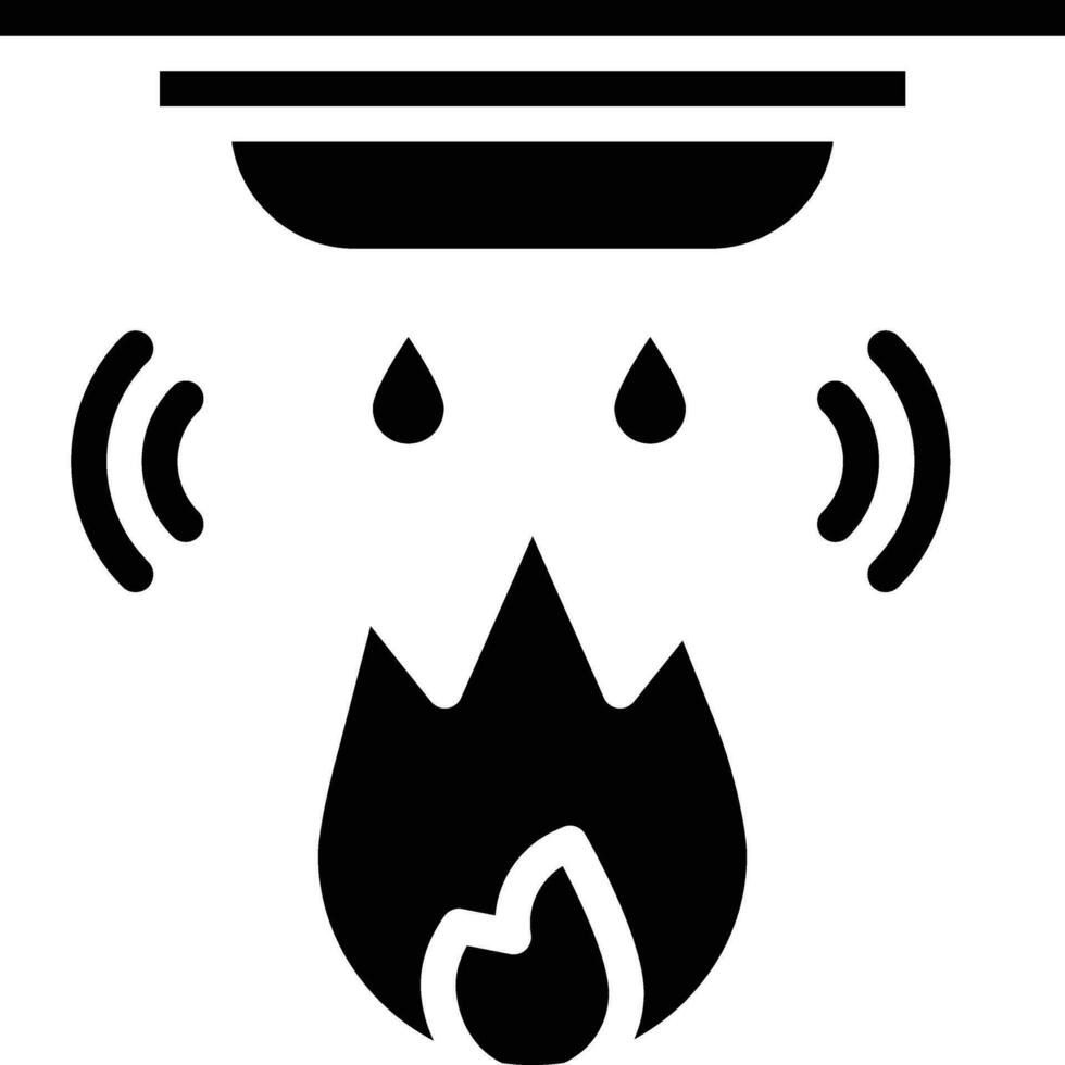 icono de vector de alarma de incendio