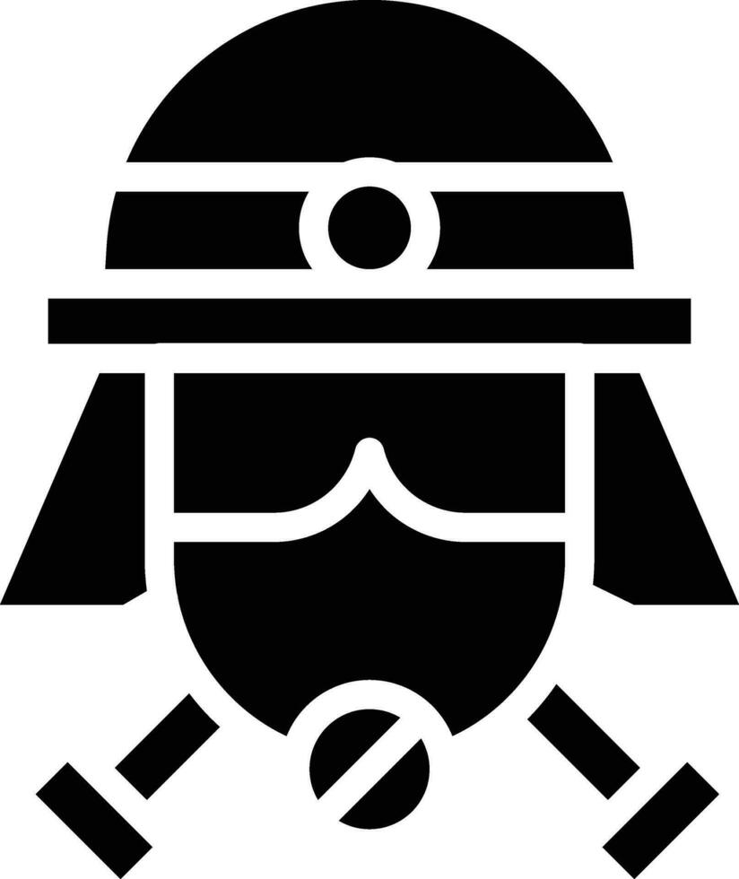 Fireman Mask Vector Icon