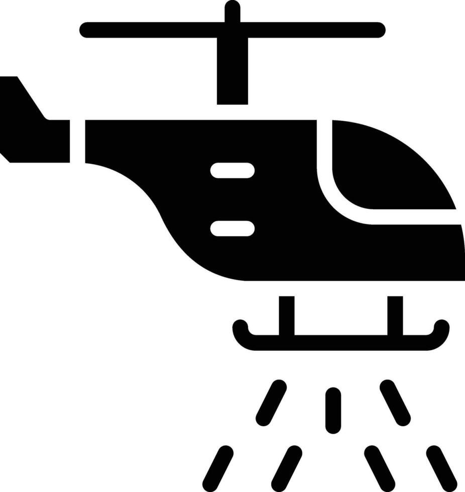 Firefighter Helicopter Vector Icon