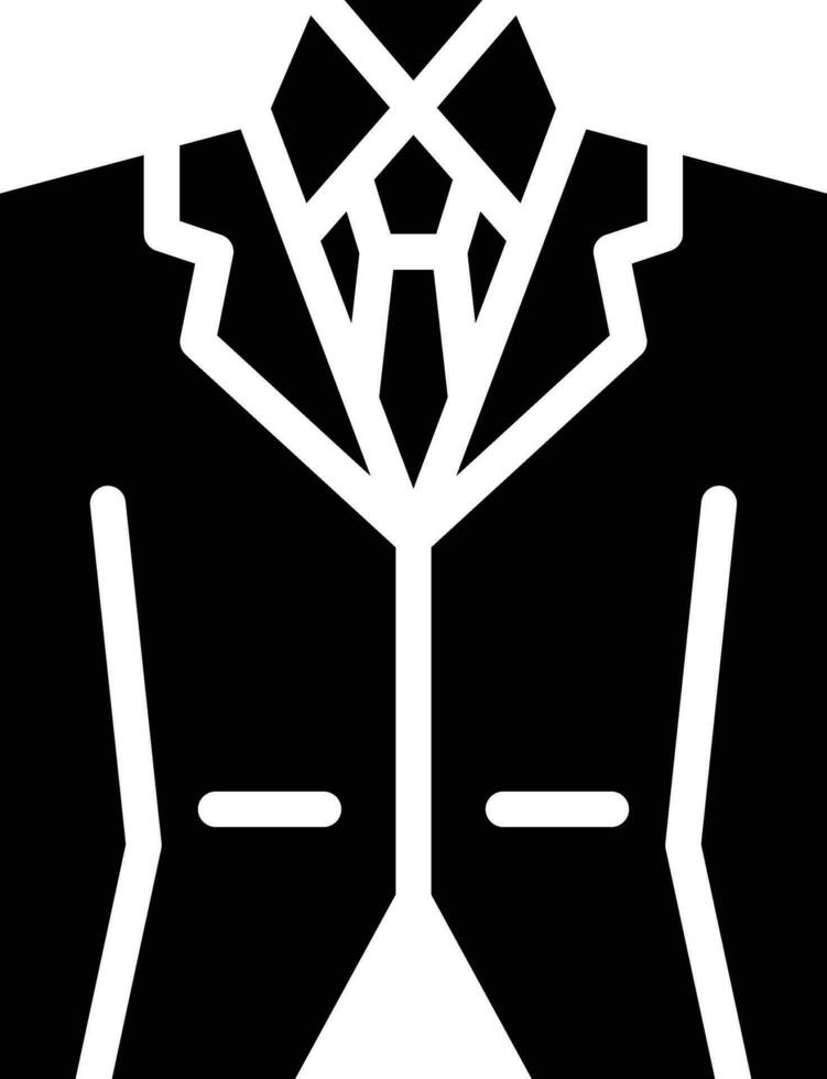 Wedding Men Suit Vector Icon