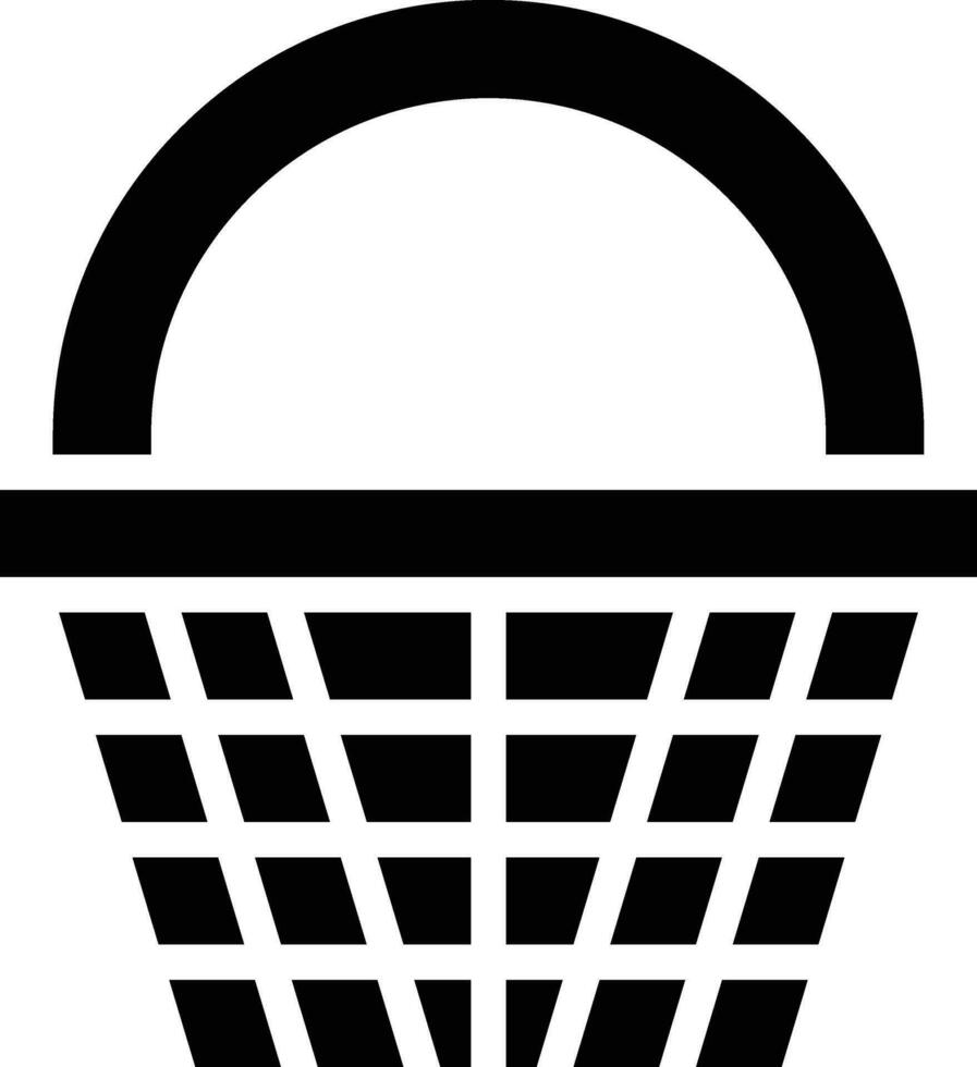 icono de vector de cesta de compras