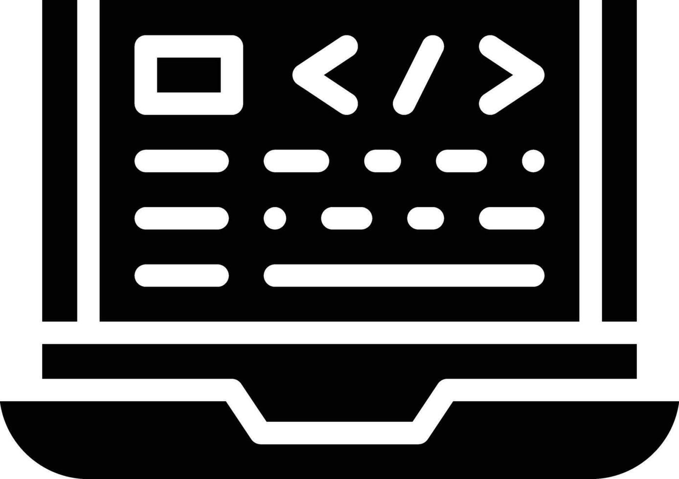 icono de vector de codificación web