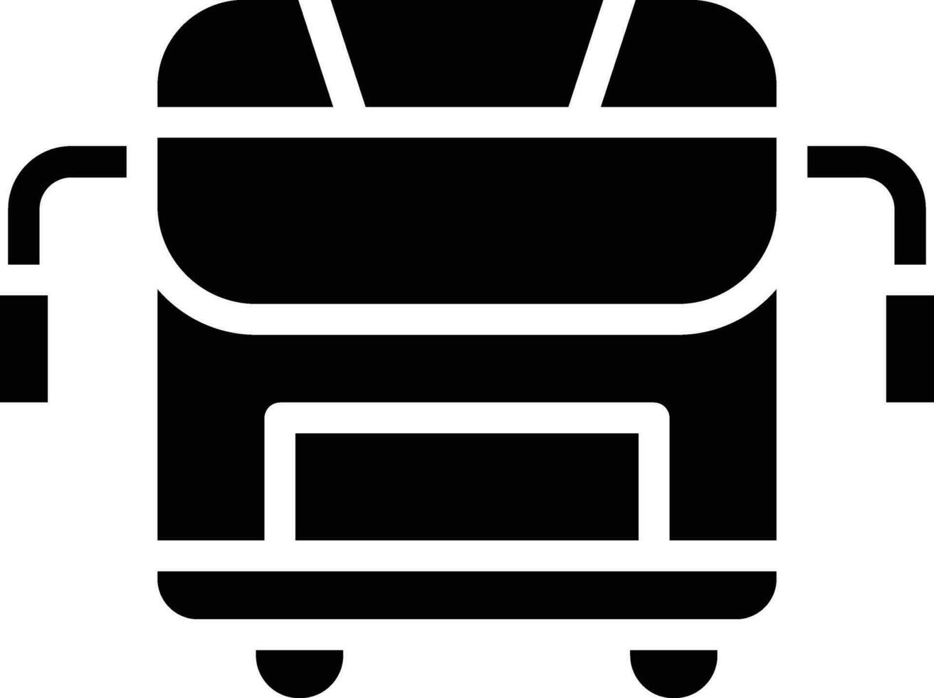 icono de vector de autobús escolar