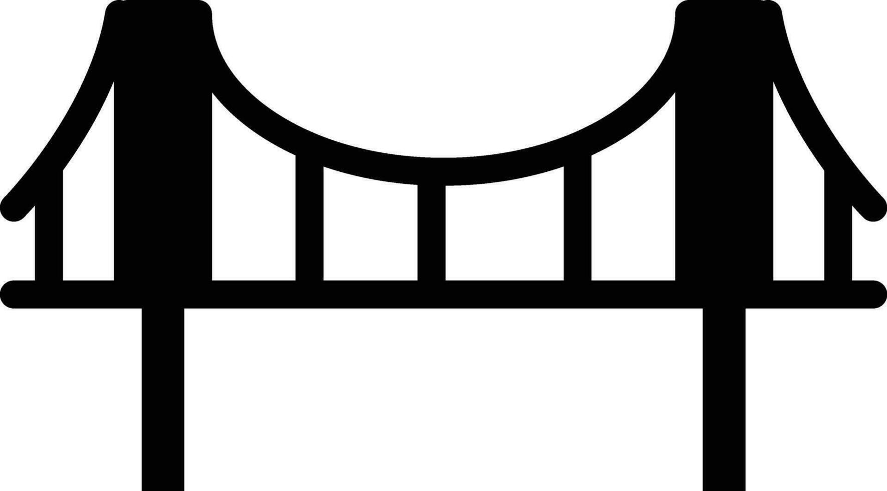 icono de vector de puente