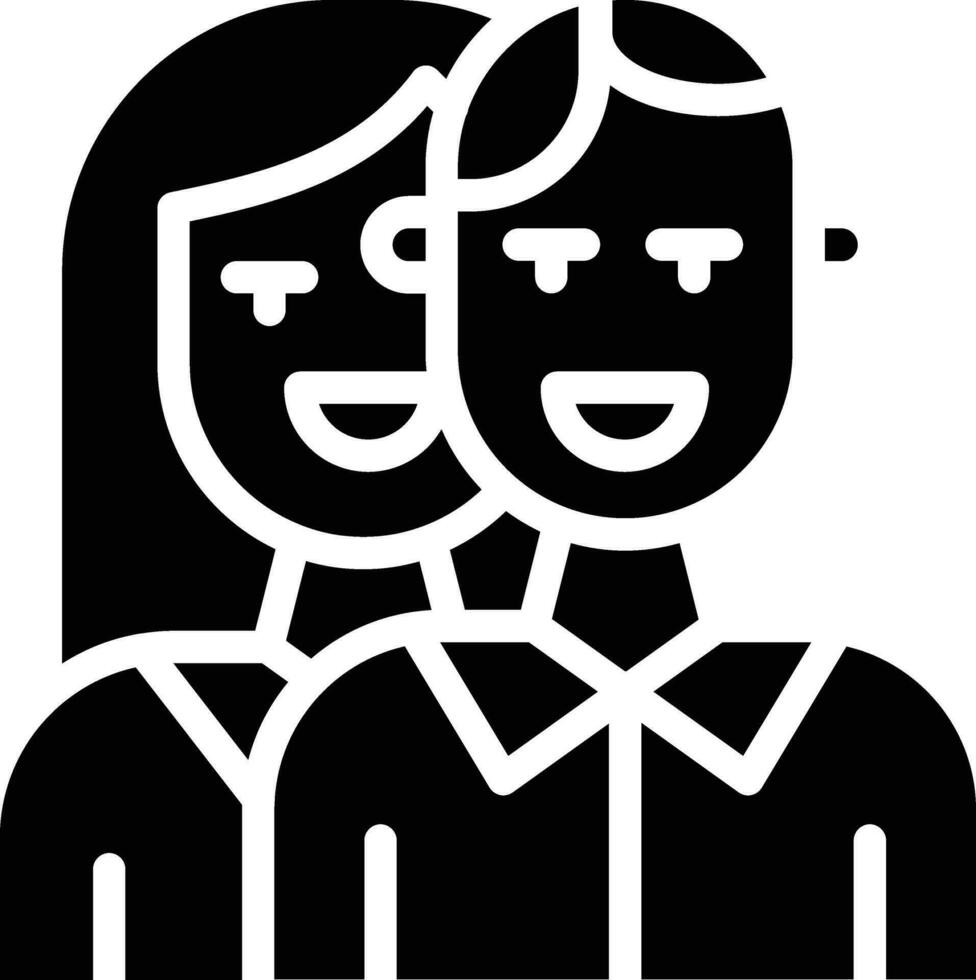 icono de vector de pareja