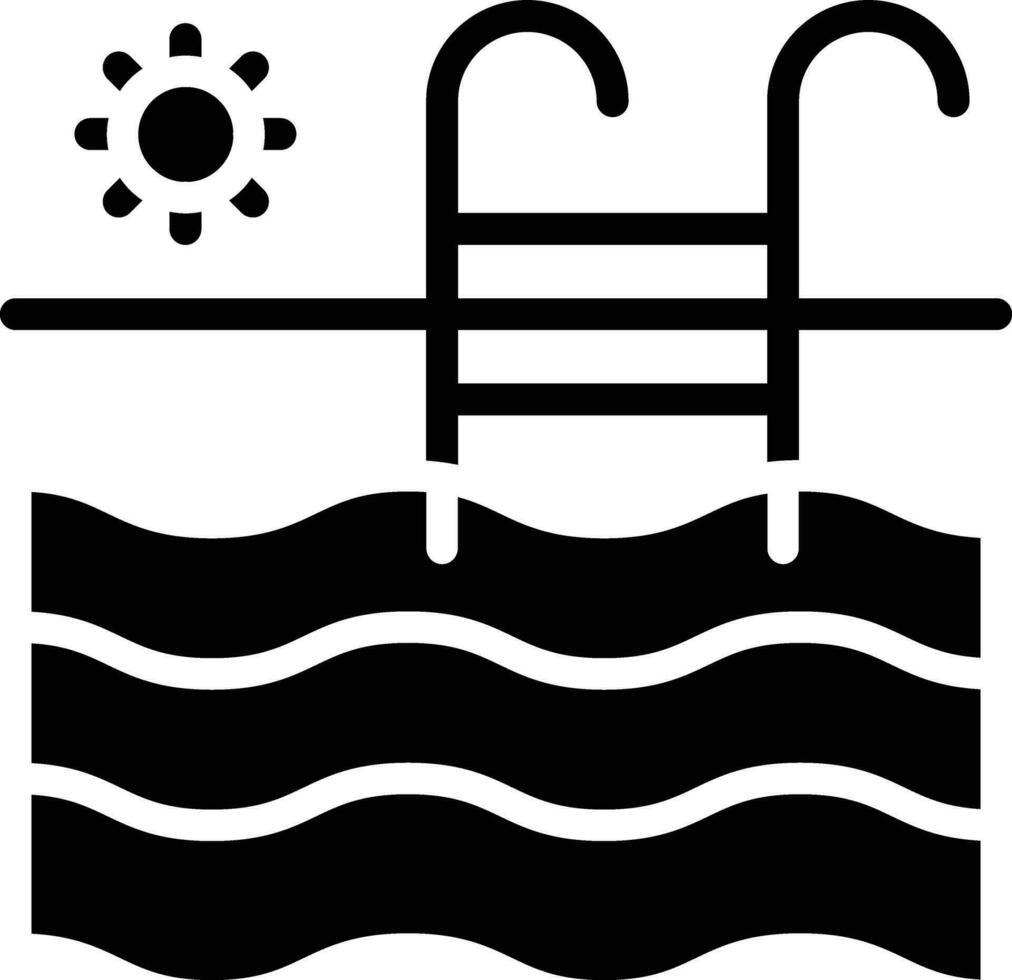 icono de vector de piscina