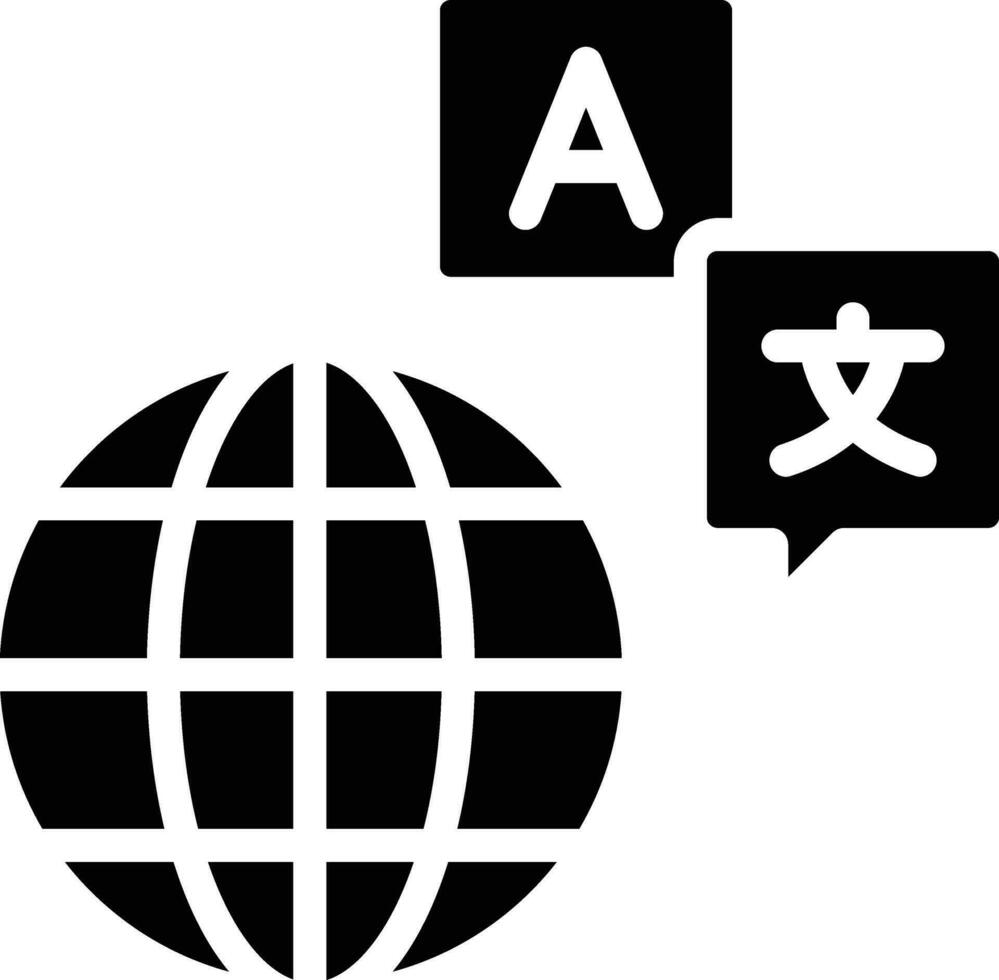 icono de vector de traductor