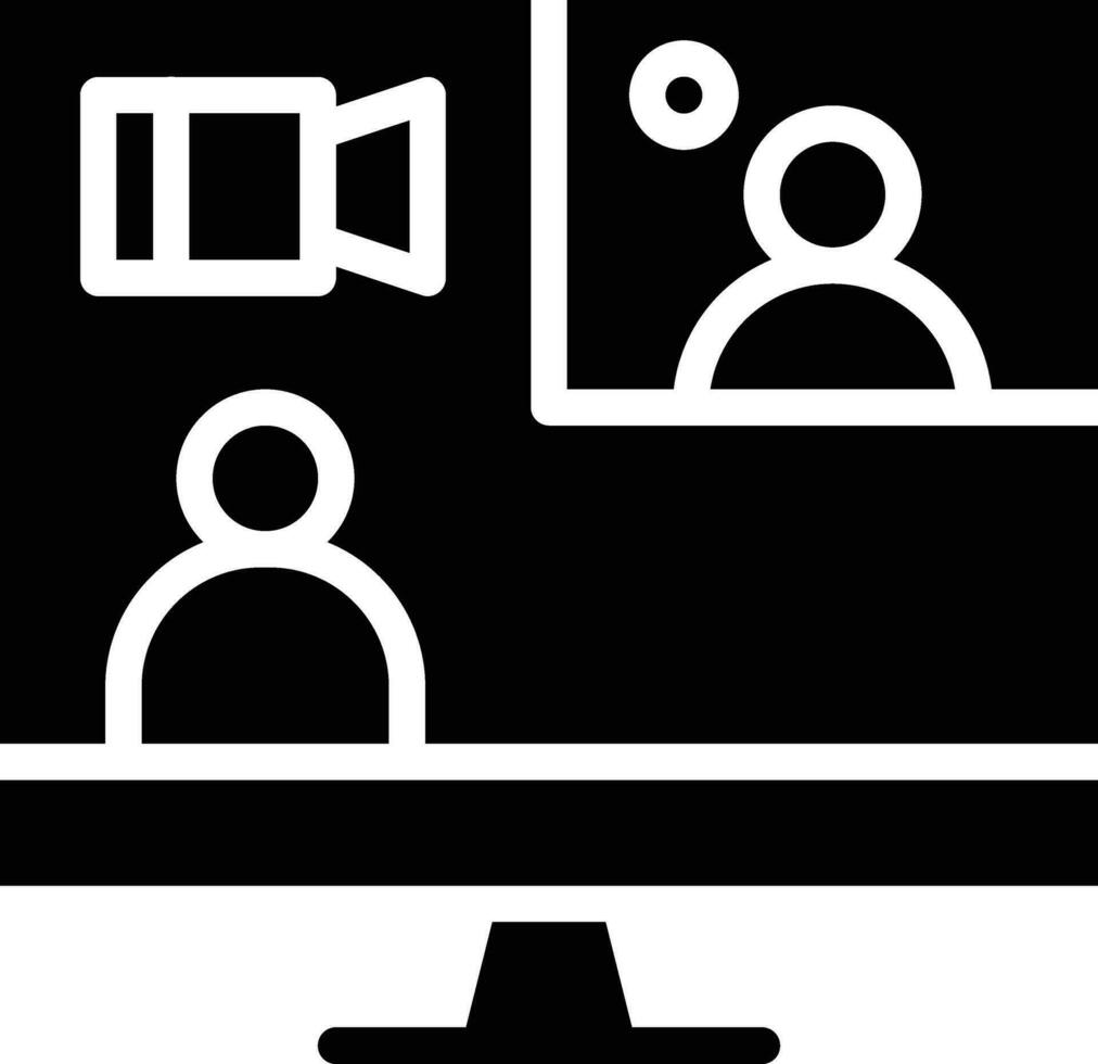 Video Conference Vector Icon