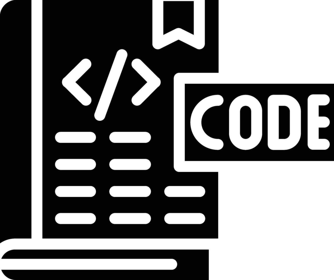 Coding Book Vector Icon