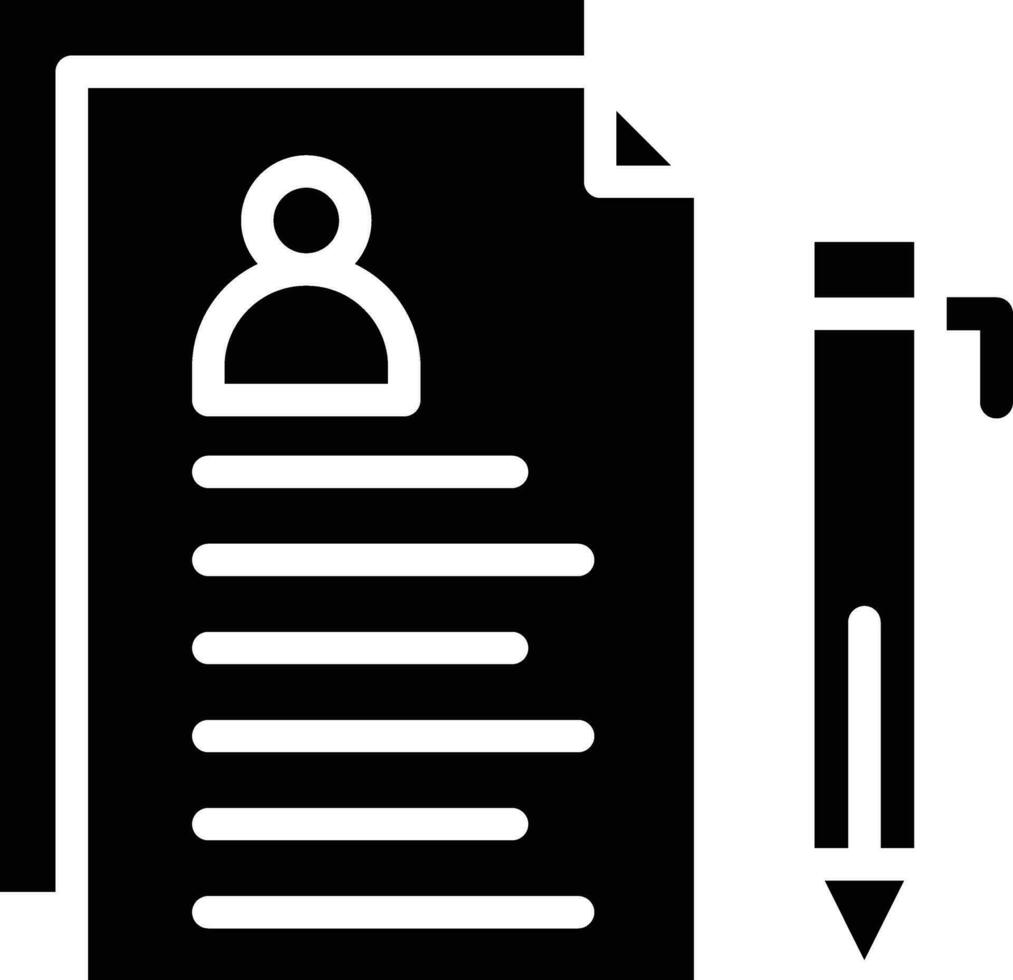 Curriculum Vitae Vector Icon