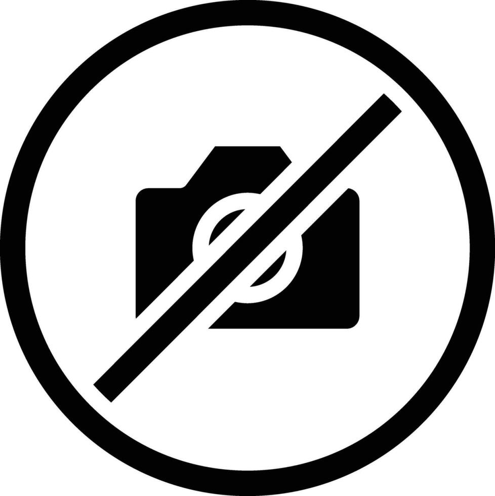 No Camera Vector Icon