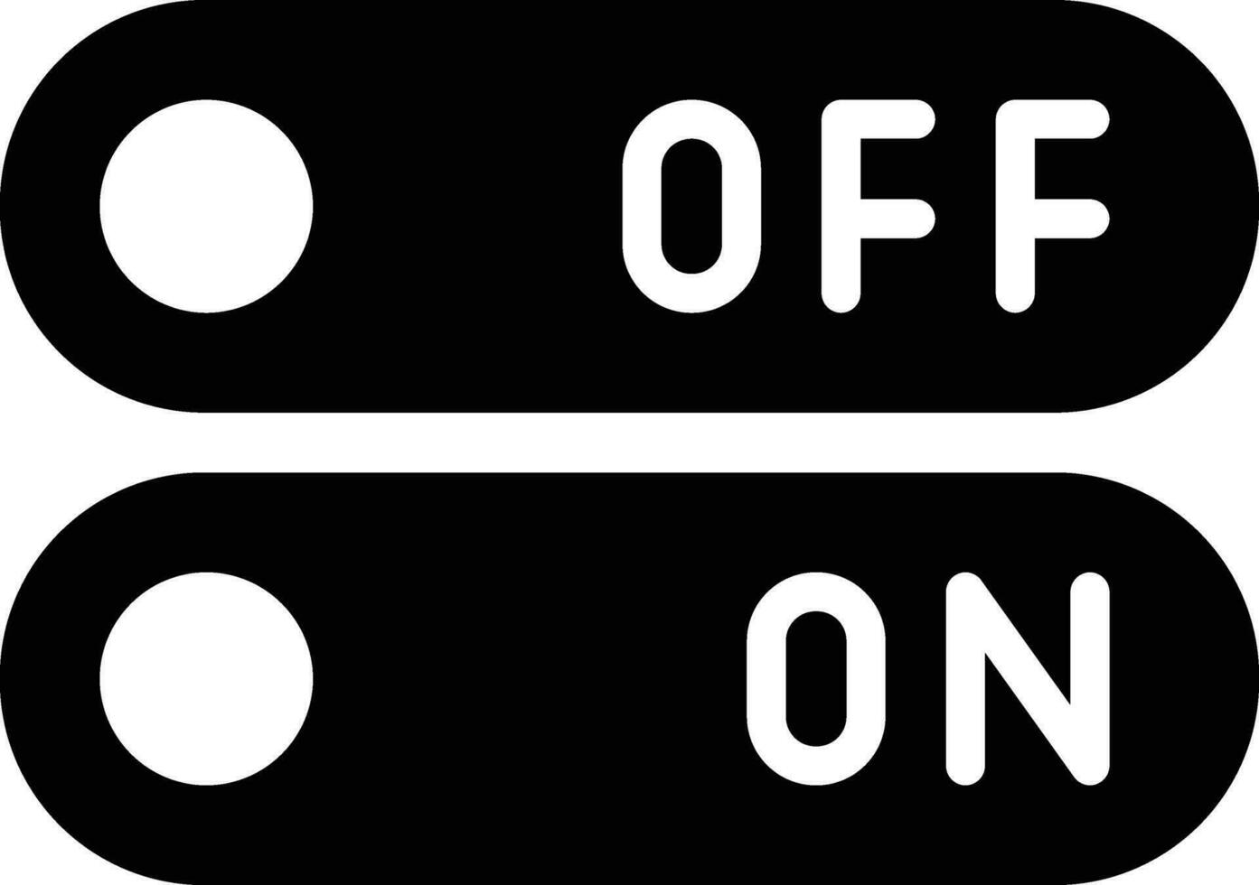 On Off Switch Vector Icon