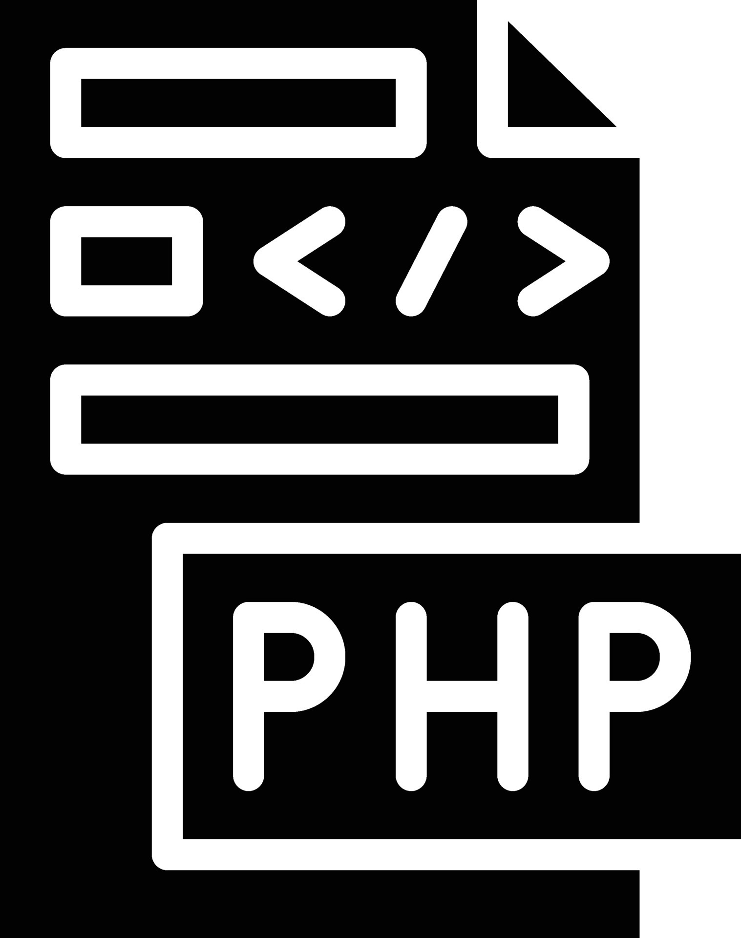 PHP File Vector Icon 36567062 Vector Art at Vecteezy