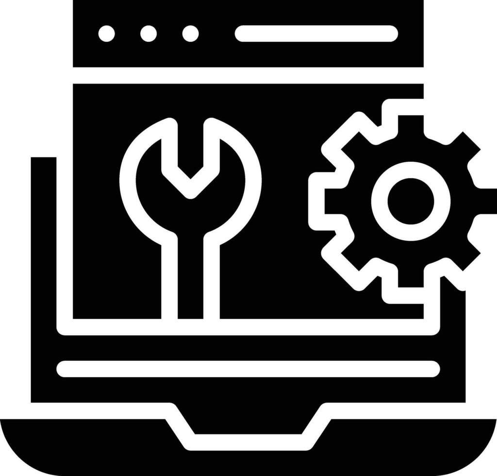 Web Maintenance Vector Icon