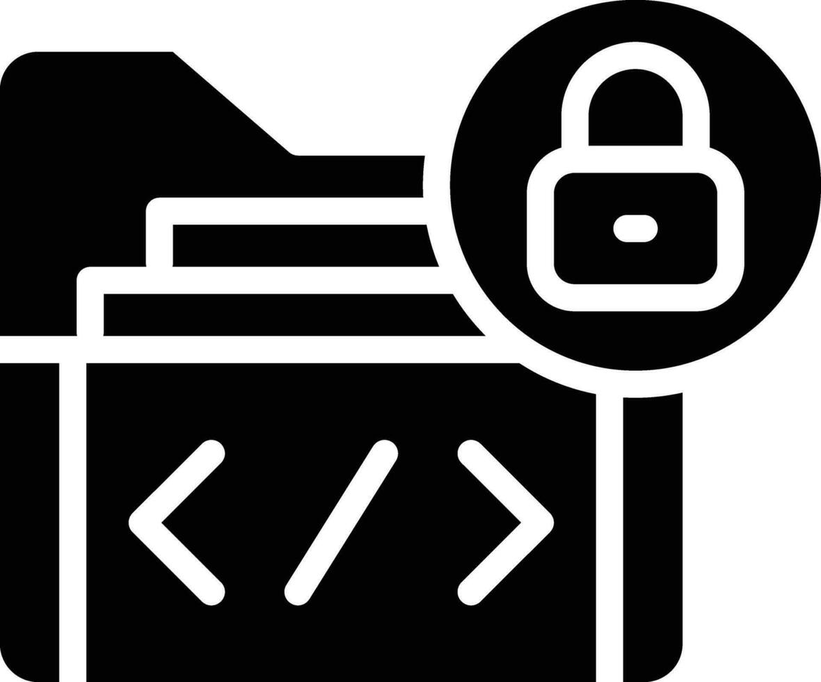 icono de vector de protección de archivos