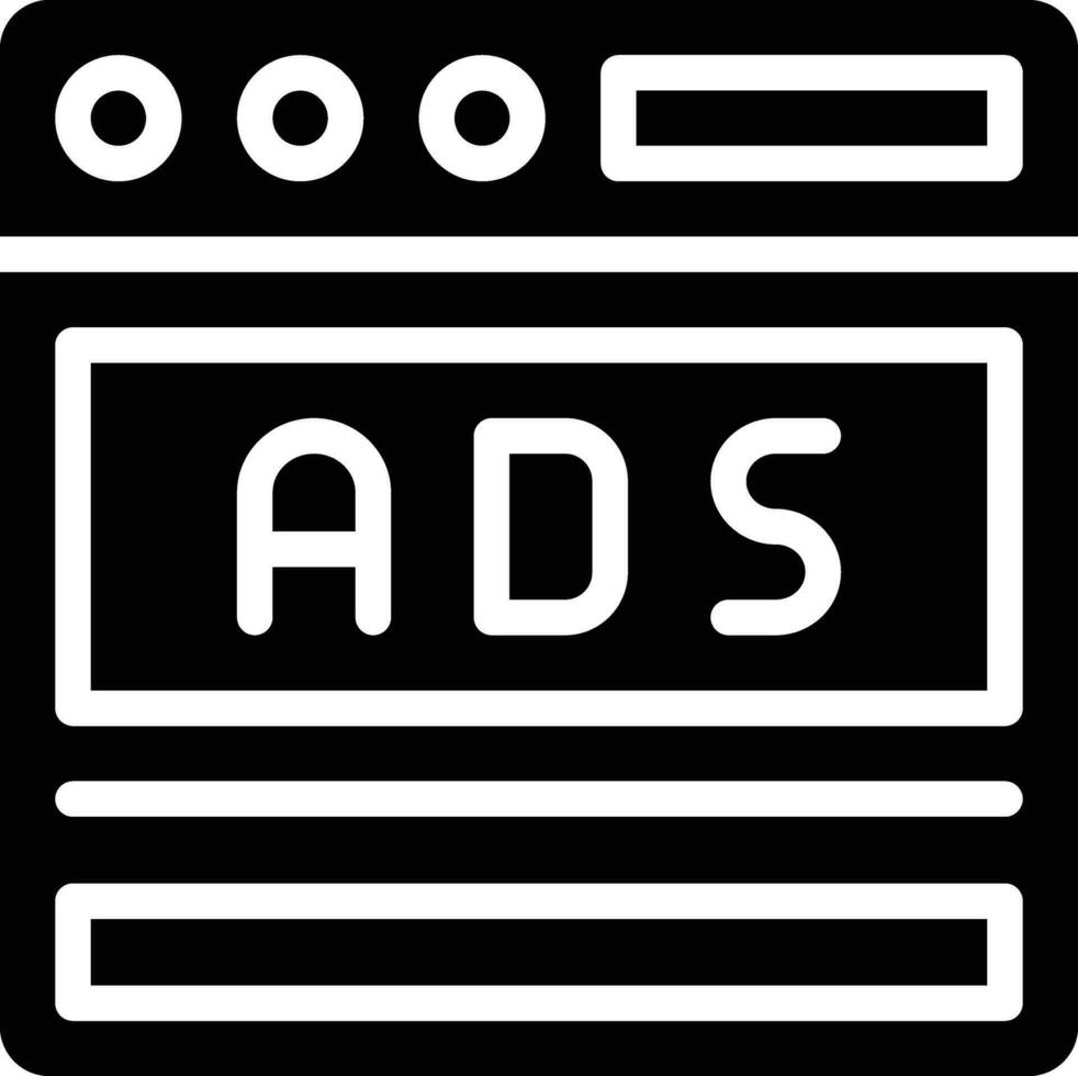 Online Ads Vector Icon