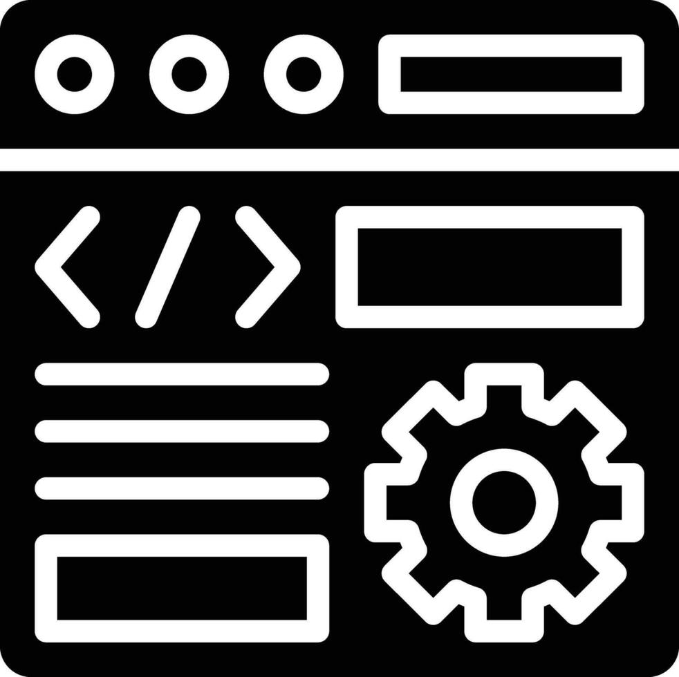 código ajustes vector icono
