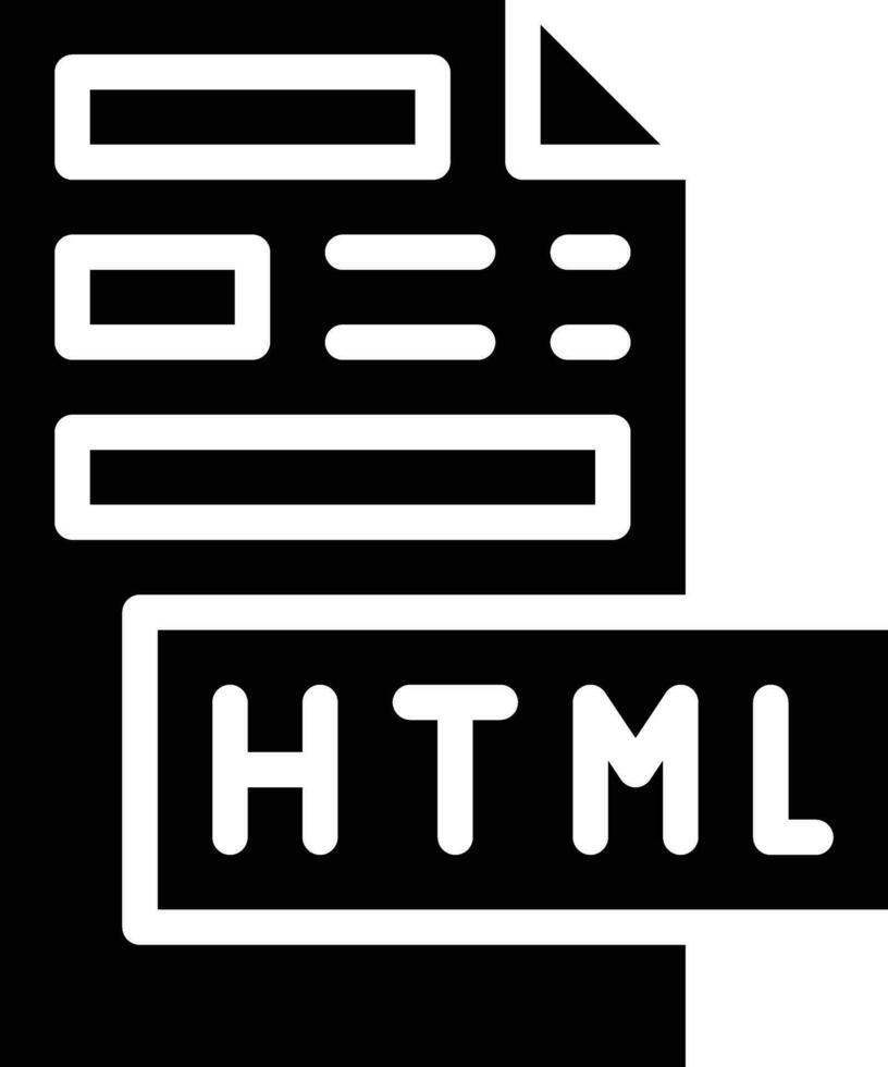 HTML File Vector Icon