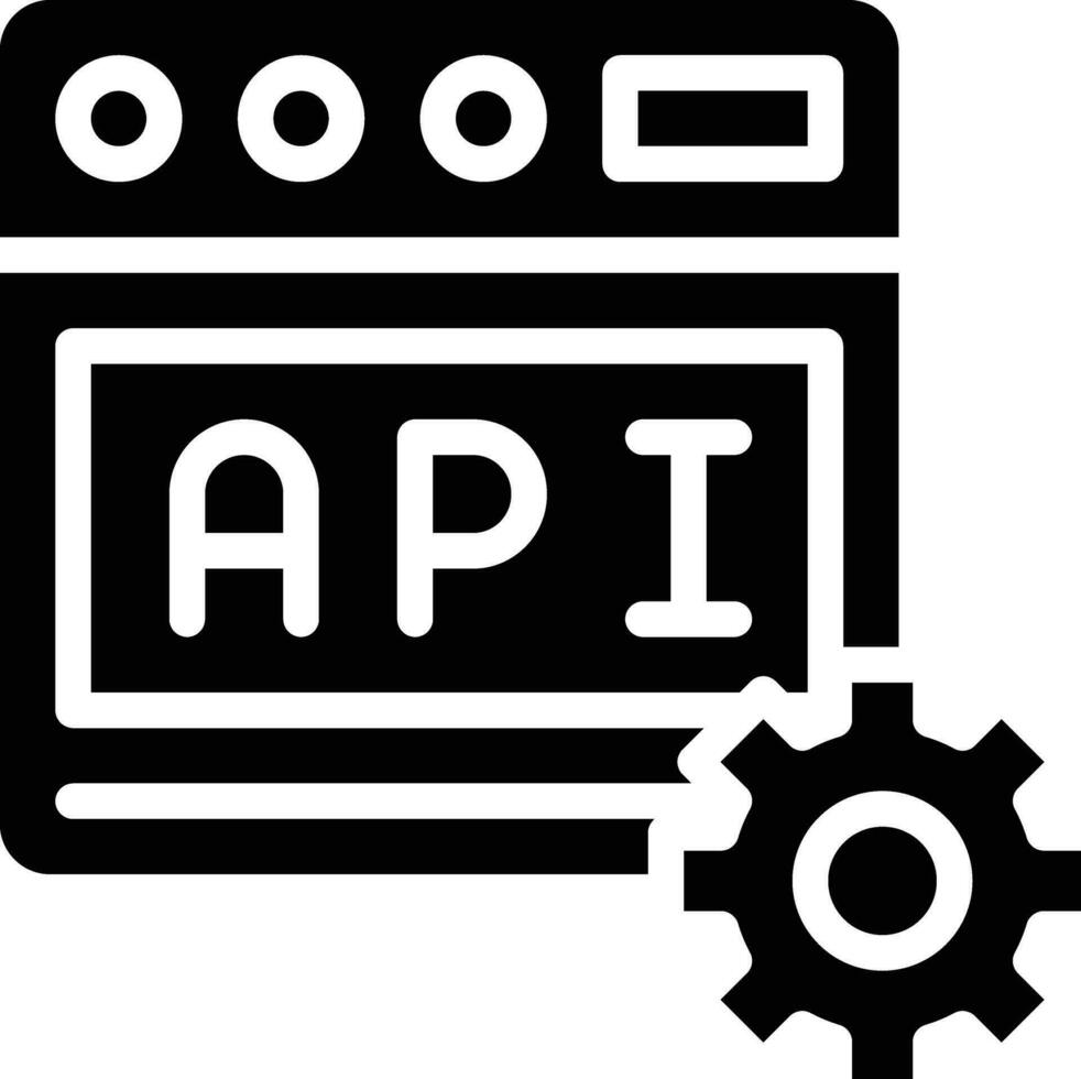 web api vector icono