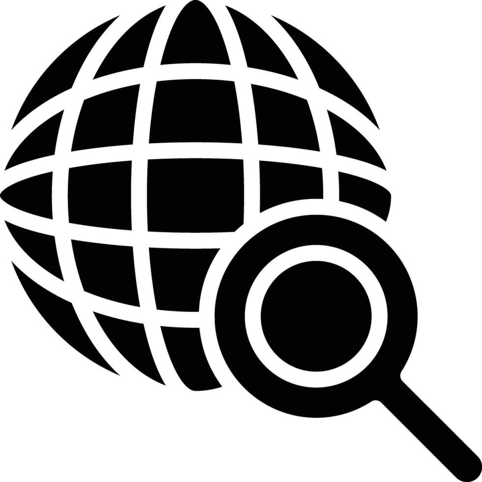 Global Search Vector Icon