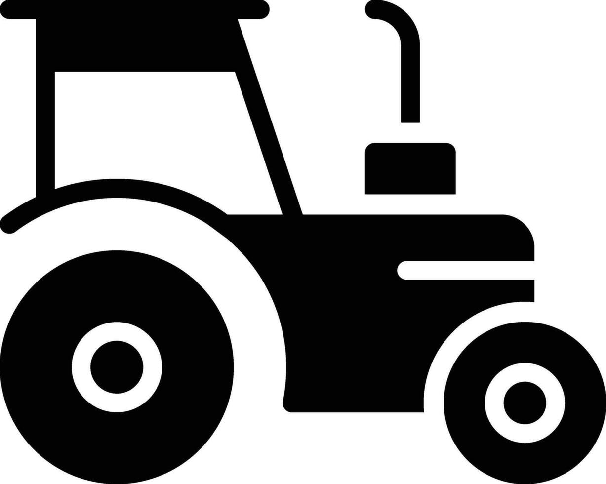 icono de vector de tractor