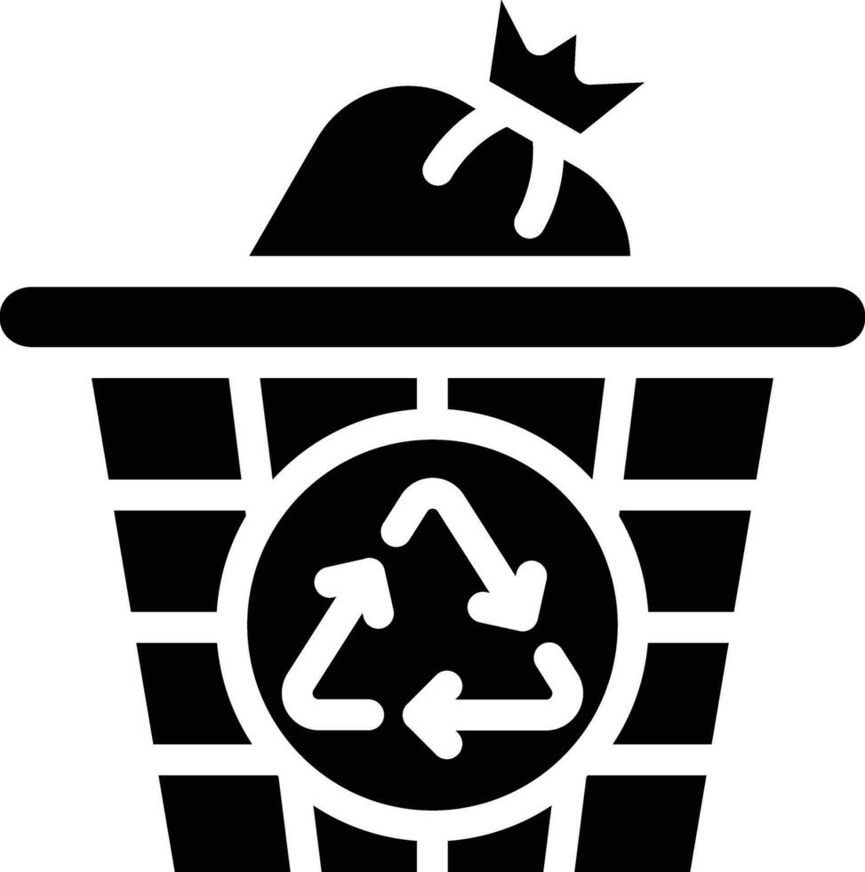 icono de vector de basura