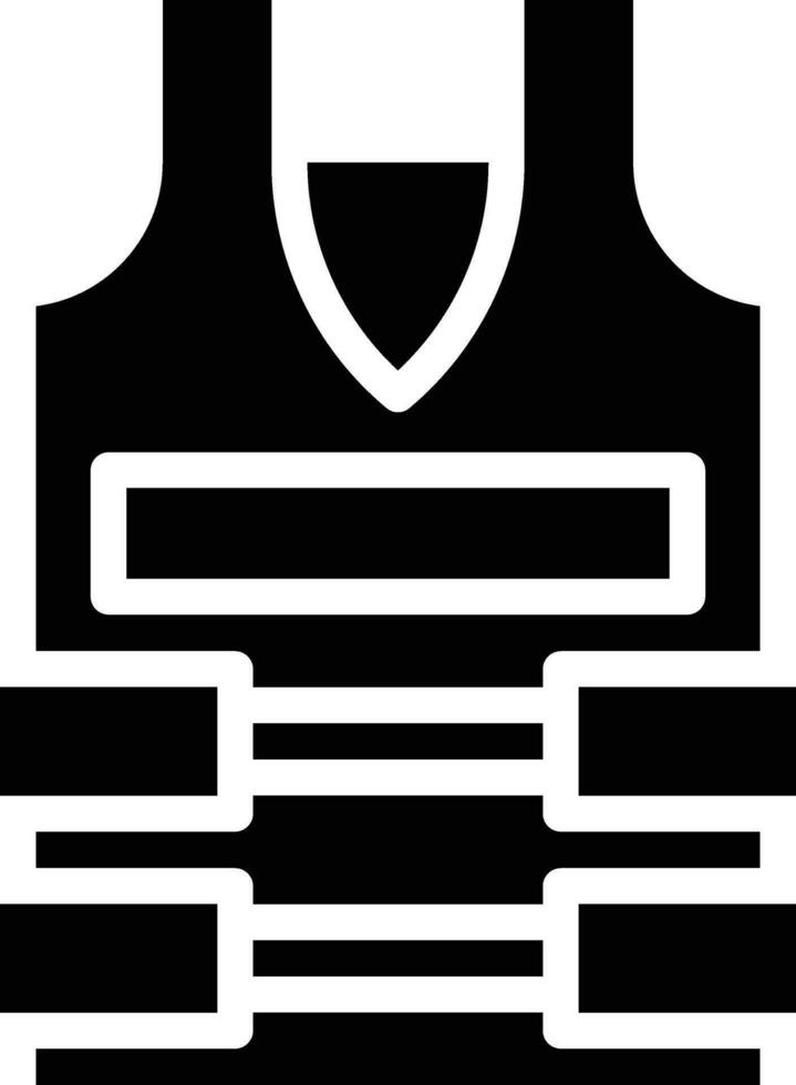 Bullet Proof Vest Vector Icon