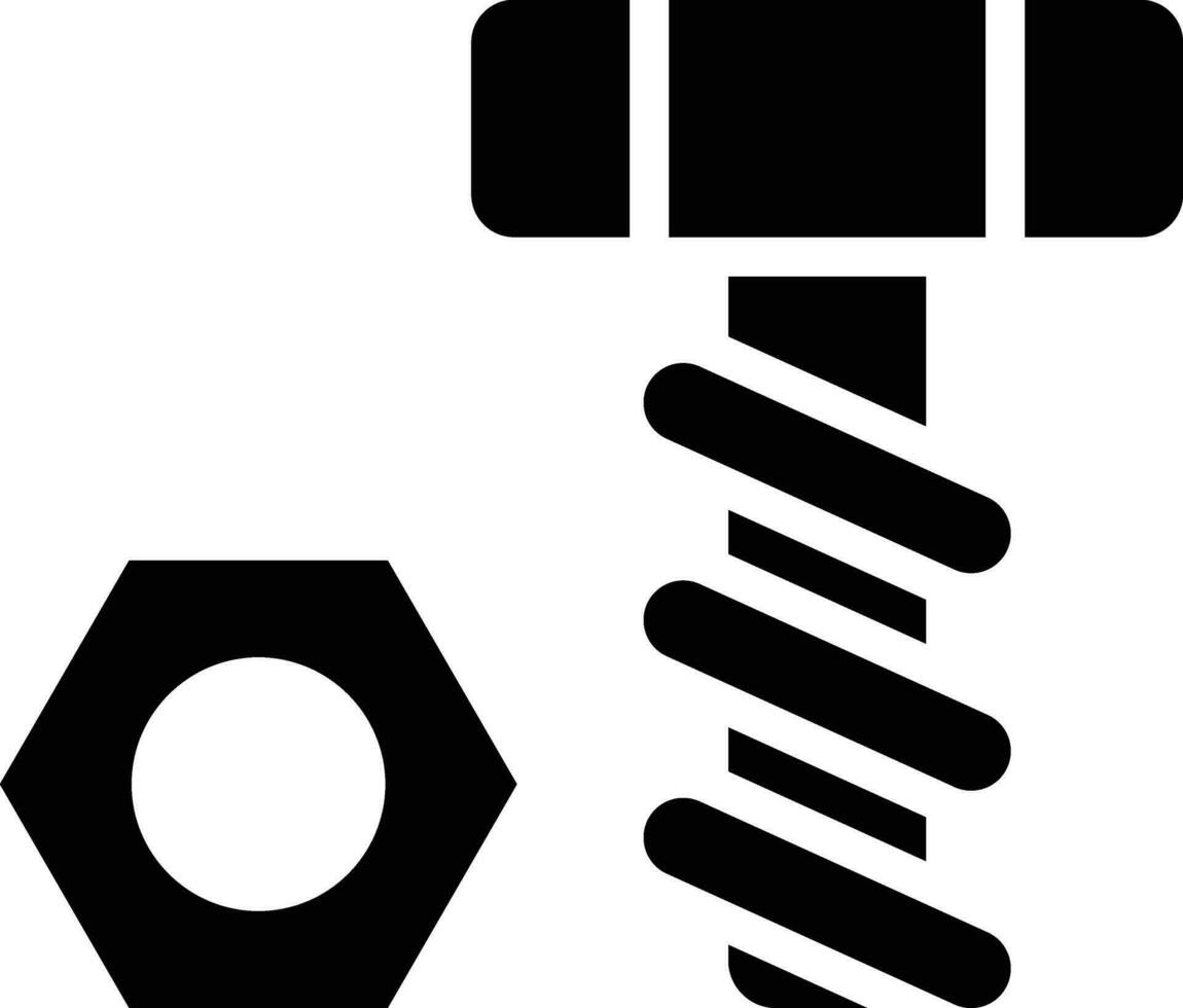 Bolt Nut Vector Icon