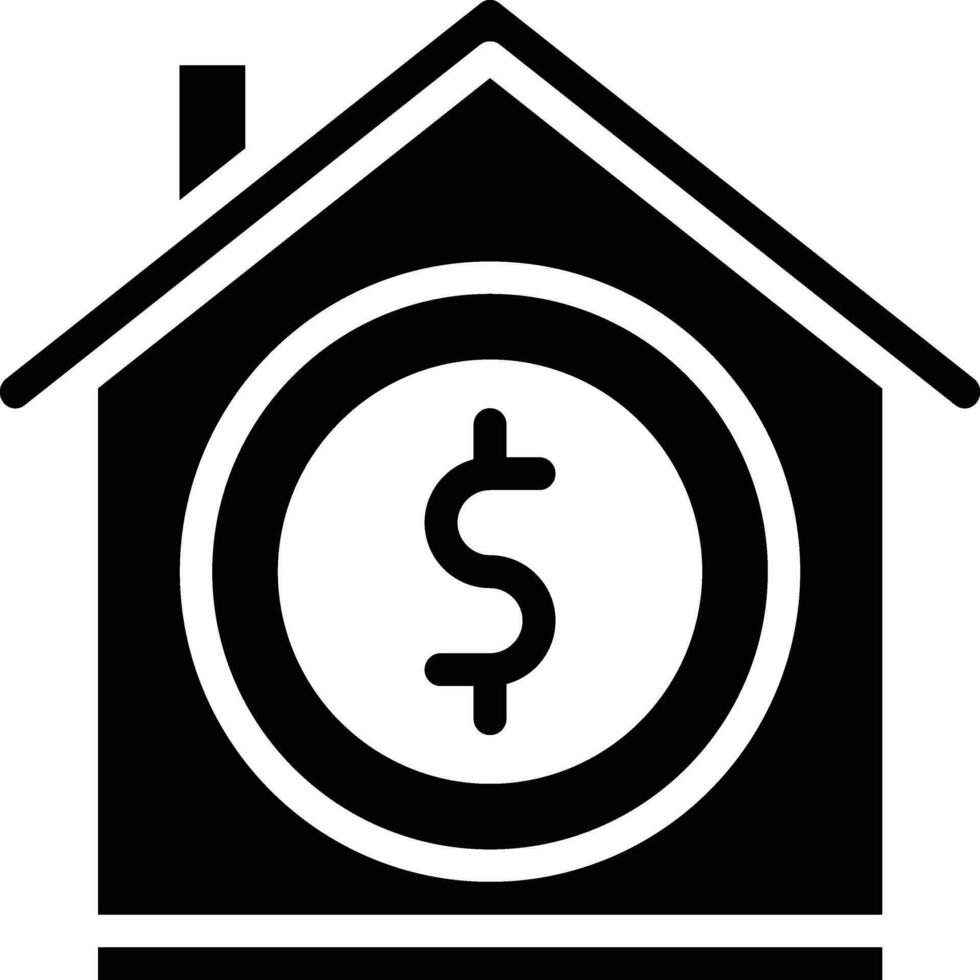 casa dinero vector icono