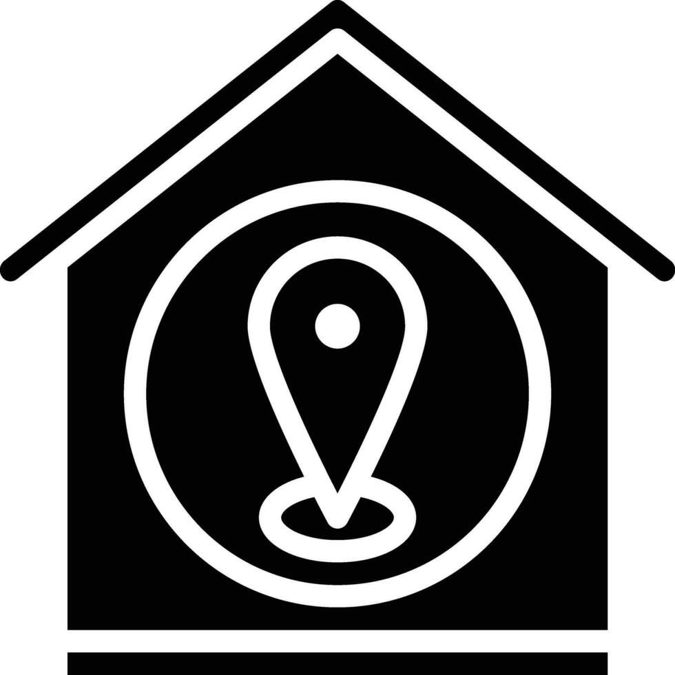casa ubicación vector icono