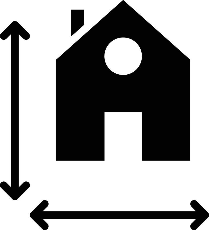 House Measurement Vector Icon