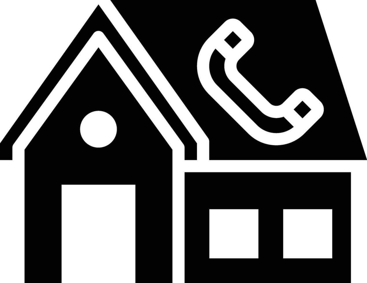 House Agency Call Vector Icon