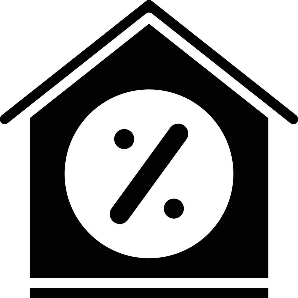 casa descuento vector icono