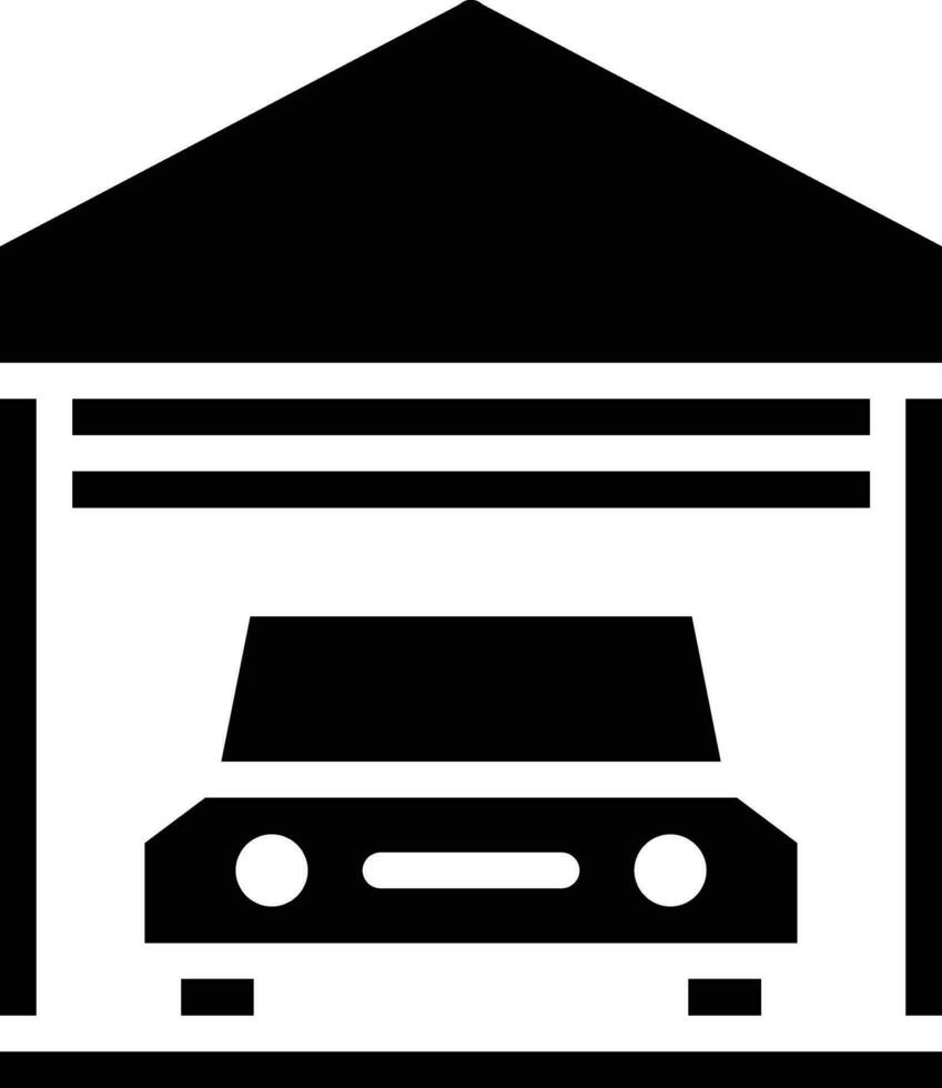 Car Garage Vector Icon