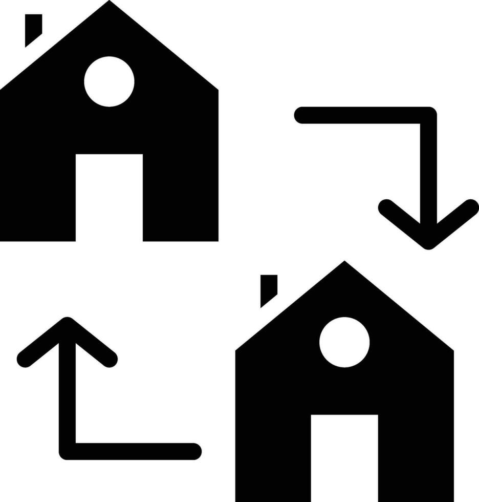 House Exchange Vector Icon