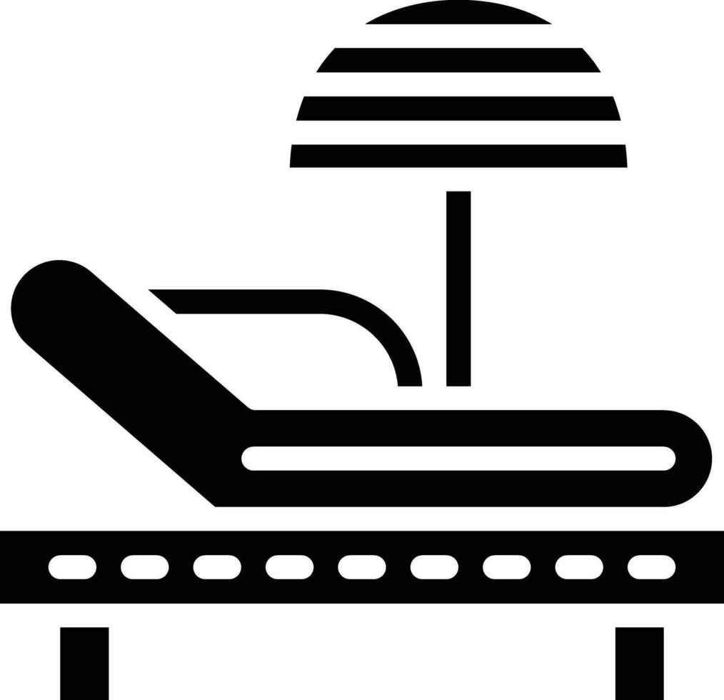 Sunbed Vector Icon