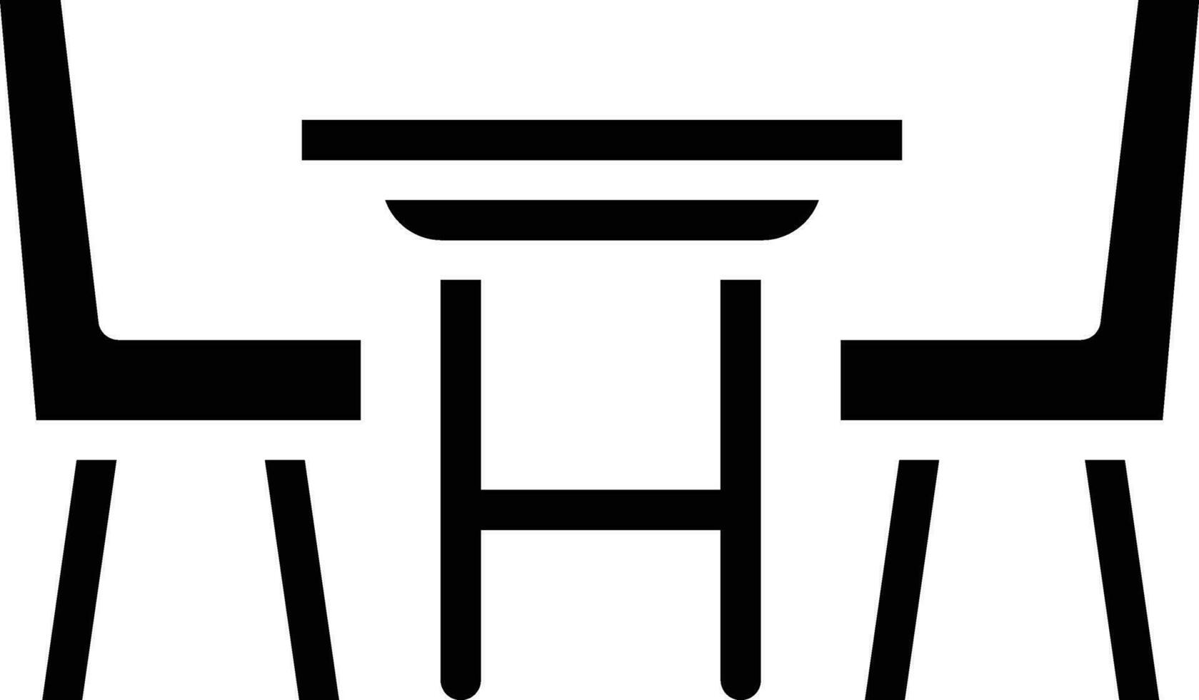 Dinner Table Vector Icon