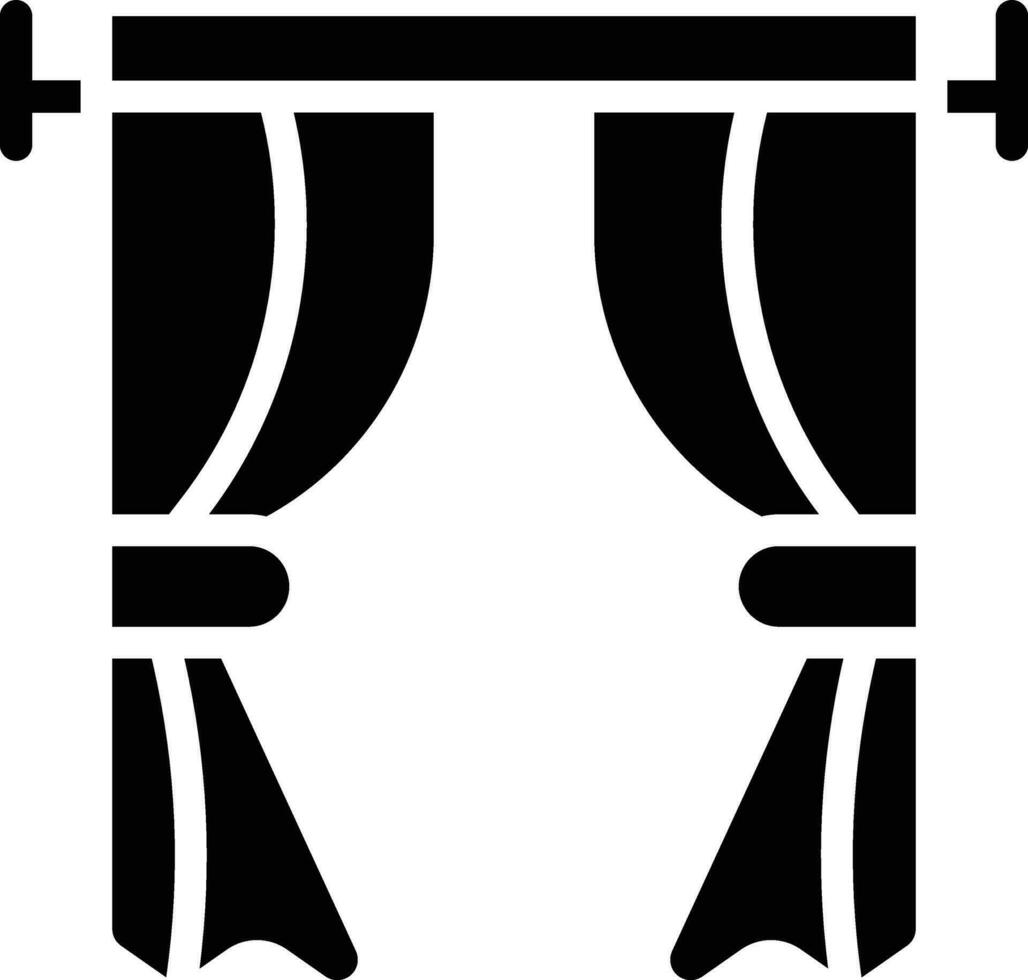 Curtains Vector Icon