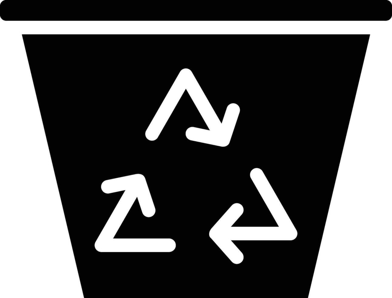 icono de vector de reciclaje