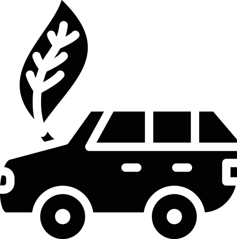Eco Car Vector Icon
