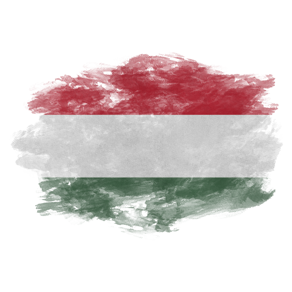 Hungary Flag Splash png